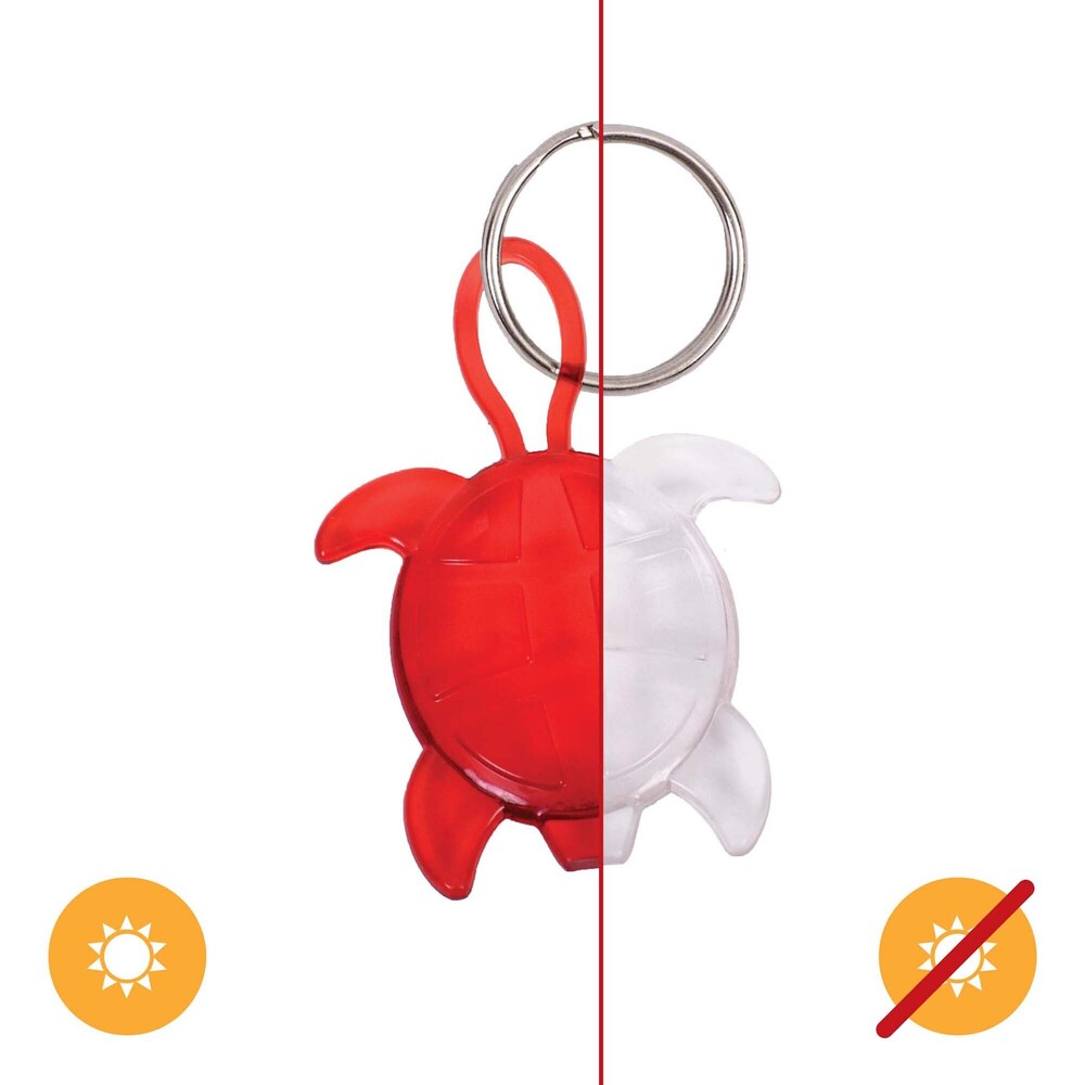 Color-Changing Key Chain Turtle - Red by DelSol for Women - 1 Pc Keychain